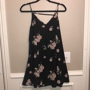 Black floral dress
